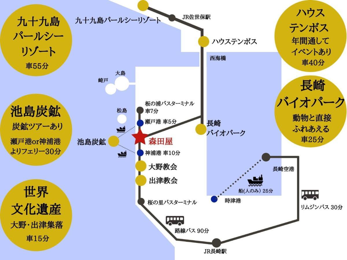 Yukinoura Guest House Moritaya Saikai ภายนอก รูปภาพ